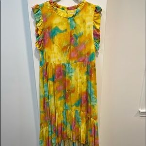 Karlie Tie Dye High-Lo Dress